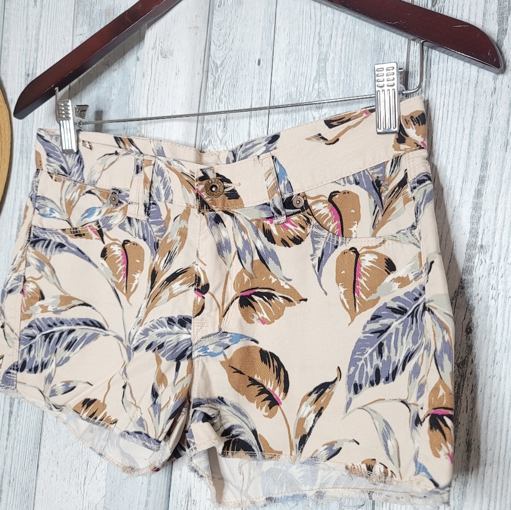 Madewell printed cut off shorts sz25